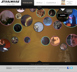 Il sito di lancio per l'esalogia di Star Wars in Blu-ray